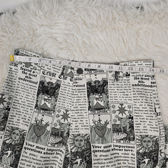 Motel Denim Jeans Newsprint Tarot High-waisted Flare Leg - Picture 8 of 15